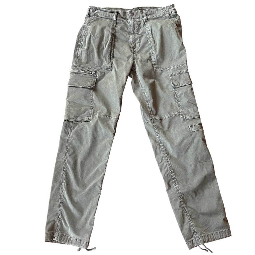 American Eagle Cargo Pants Mens 32x34 Olive Green Flex Utility